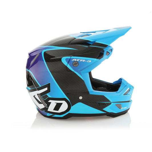 6D HELMETS - ATR-3Y YOUTH - WAVE GLOSS CYAN BLUE PURPLE