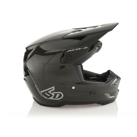 6D HELMETS - ATR-3Y YOUTH - SOLID GLOSS BLACK CARBON FIBER