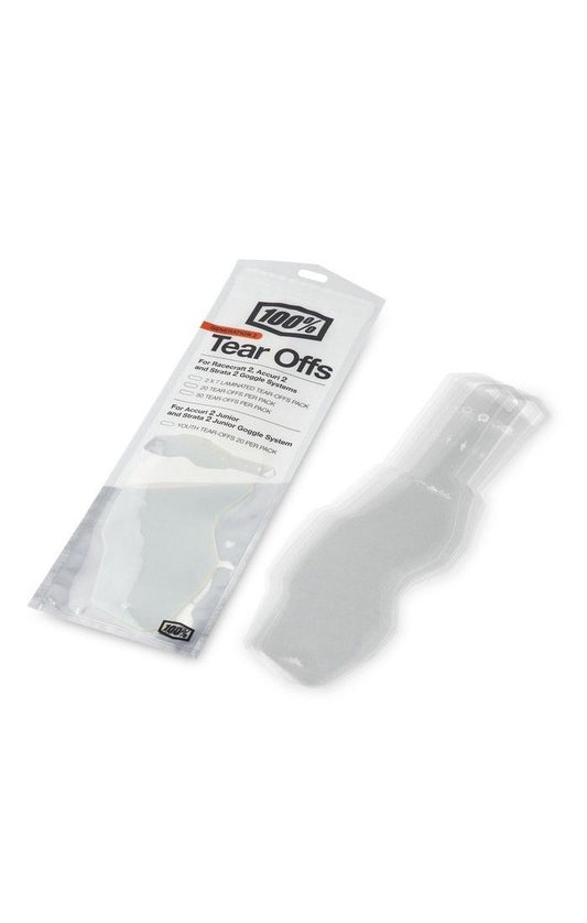 100% GENERATION 2 RC2/AC2/ST2 GOGGLE TEAR-OFFS