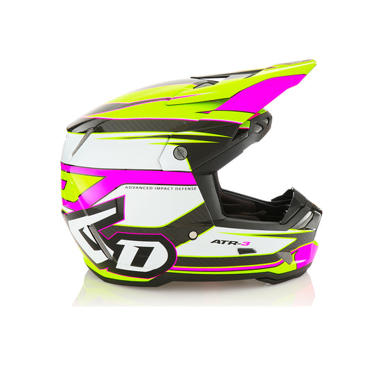 6D HELMETS - ATR-3 - HYPER GLOSS NEON PINK YELLOW