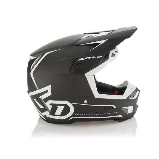 6D HELMETS - ATR-3 - NOVA MATTE CARBON FIBER/WHITE