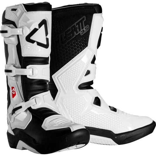 LEATT 3.5 JUNIOR RIDING BOOTS - MX - WHITE